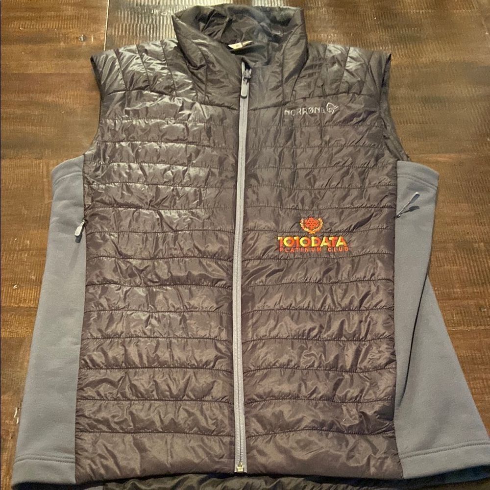 Black & Blue Norrona Insulated Vest with Logo Men’s medium